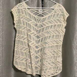 Off white sheer shirt